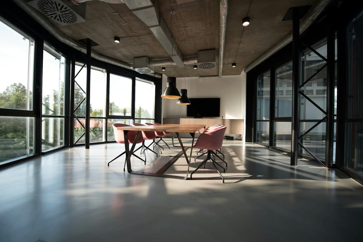 An open, light-filled collaborative workspace